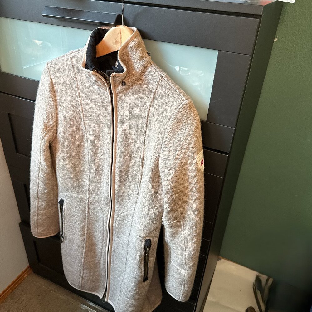dale of norway cream wool ski jacket -sm